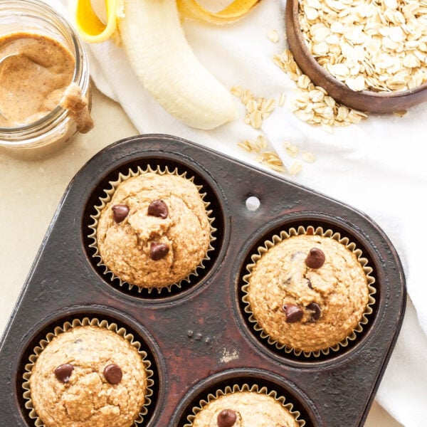 Almond Butter, Banana, Oatmeal Blender Muffins Recipe Runner