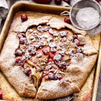 Apple Cranberry Galette {Vegan}