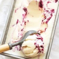 Berry Swirled Cheesecake Ice Cream