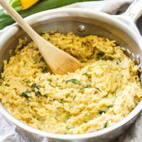 Cheesy Zucchini Brown Rice