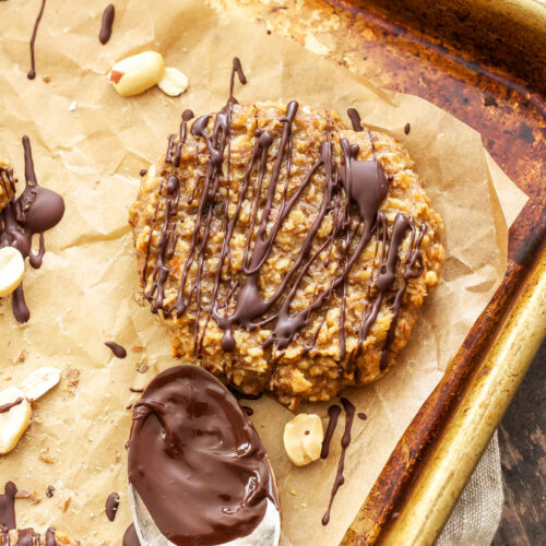 Chocolate Peanut Butter Banana Oat Breakfast Cookies Recipe Runner