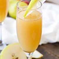 Cinnamon Pear Mimosas