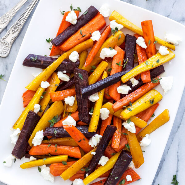 Honey Roasted Carrots with Goat Cheese and Thyme Recipe Runner