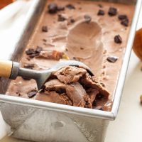 Salted Double Chocolate Almond Ice Cream