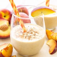 Oatmeal Peach Pie Smoothie