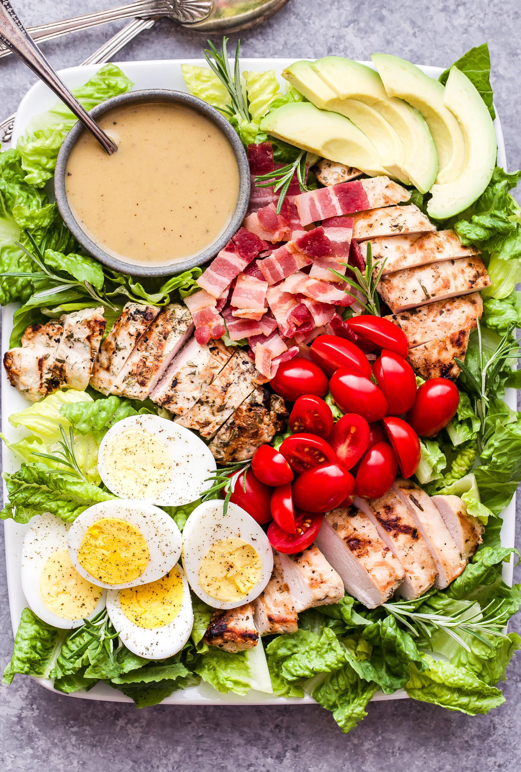 Grilled Rosemary Chicken Salad with Honey Mustard Dressing Recipe Runner