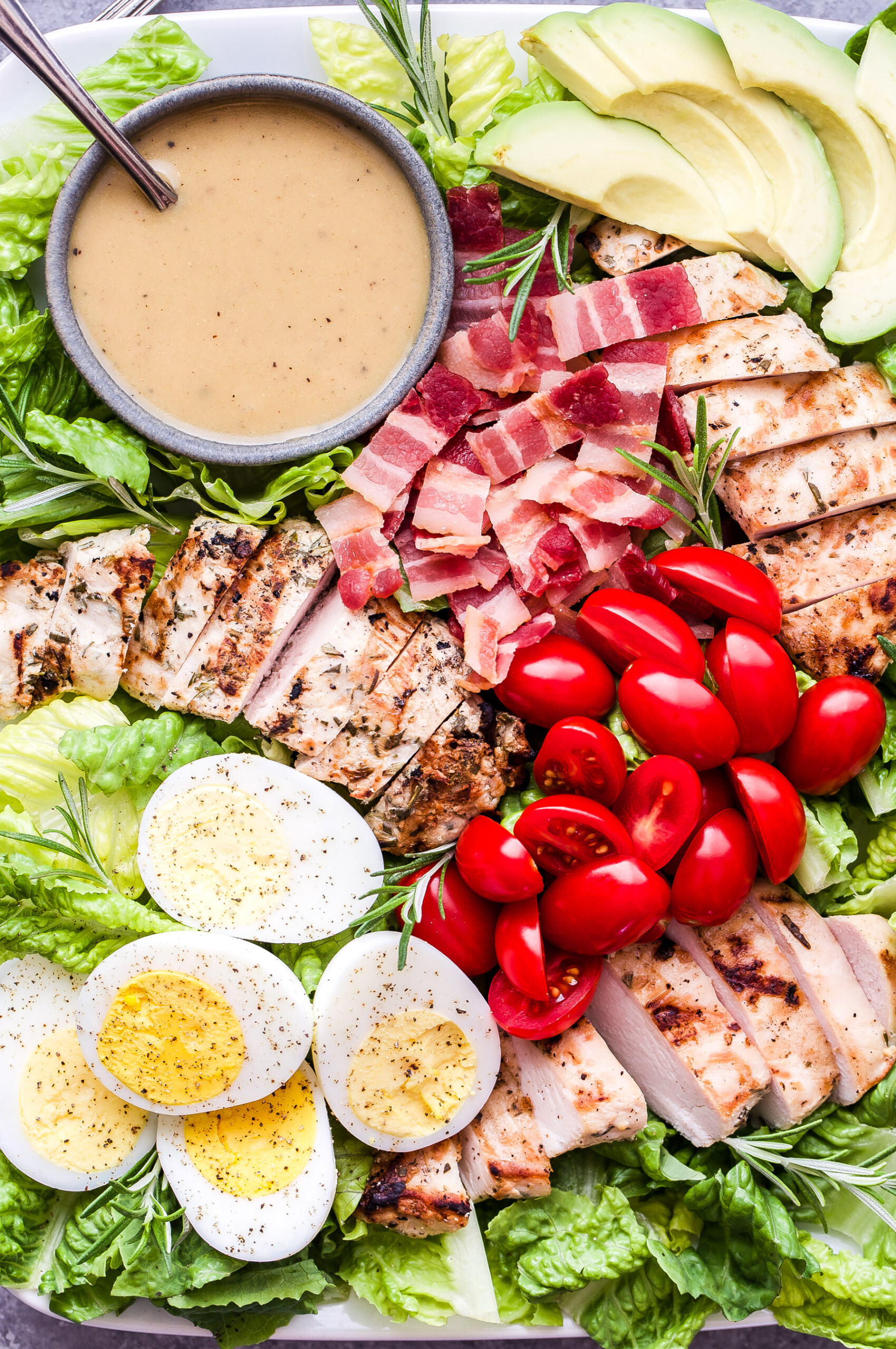Grilled Rosemary Chicken Salad with Honey Mustard Dressing Recipe Runner