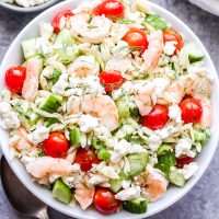 Shrimp Orzo Salad with Feta and Herbs