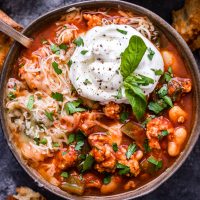 Slow Cooker Italian Turkey Chili