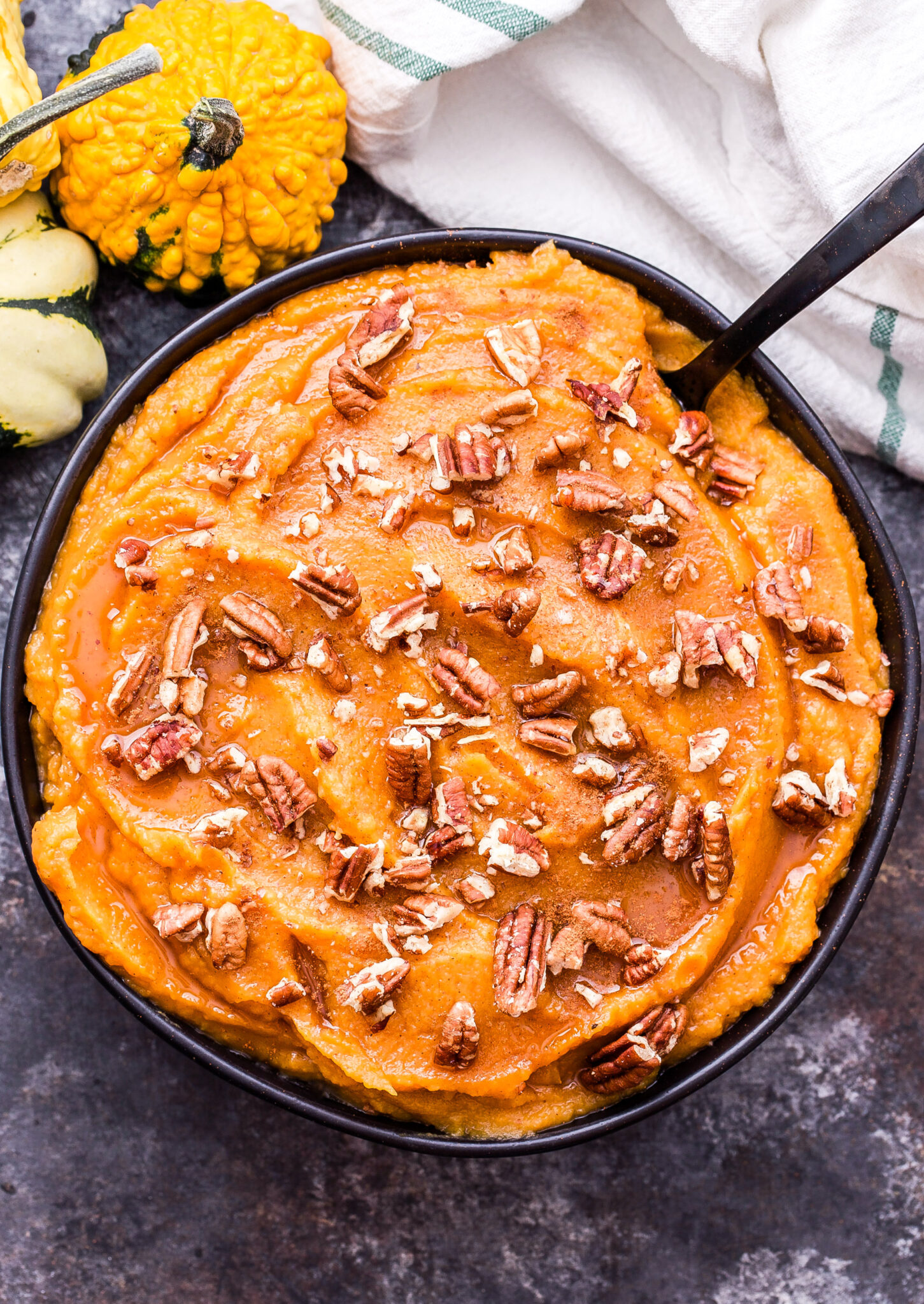 Cinnamon Maple Mashed Sweet Potatoes and Butternut Squash Recipe Runner