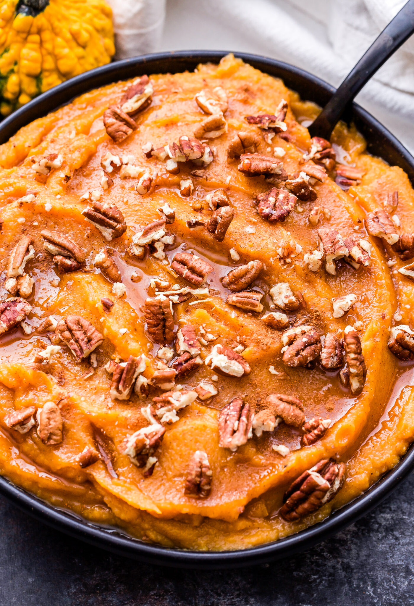 Cinnamon Maple Mashed Sweet Potatoes and Butternut Squash Recipe Runner