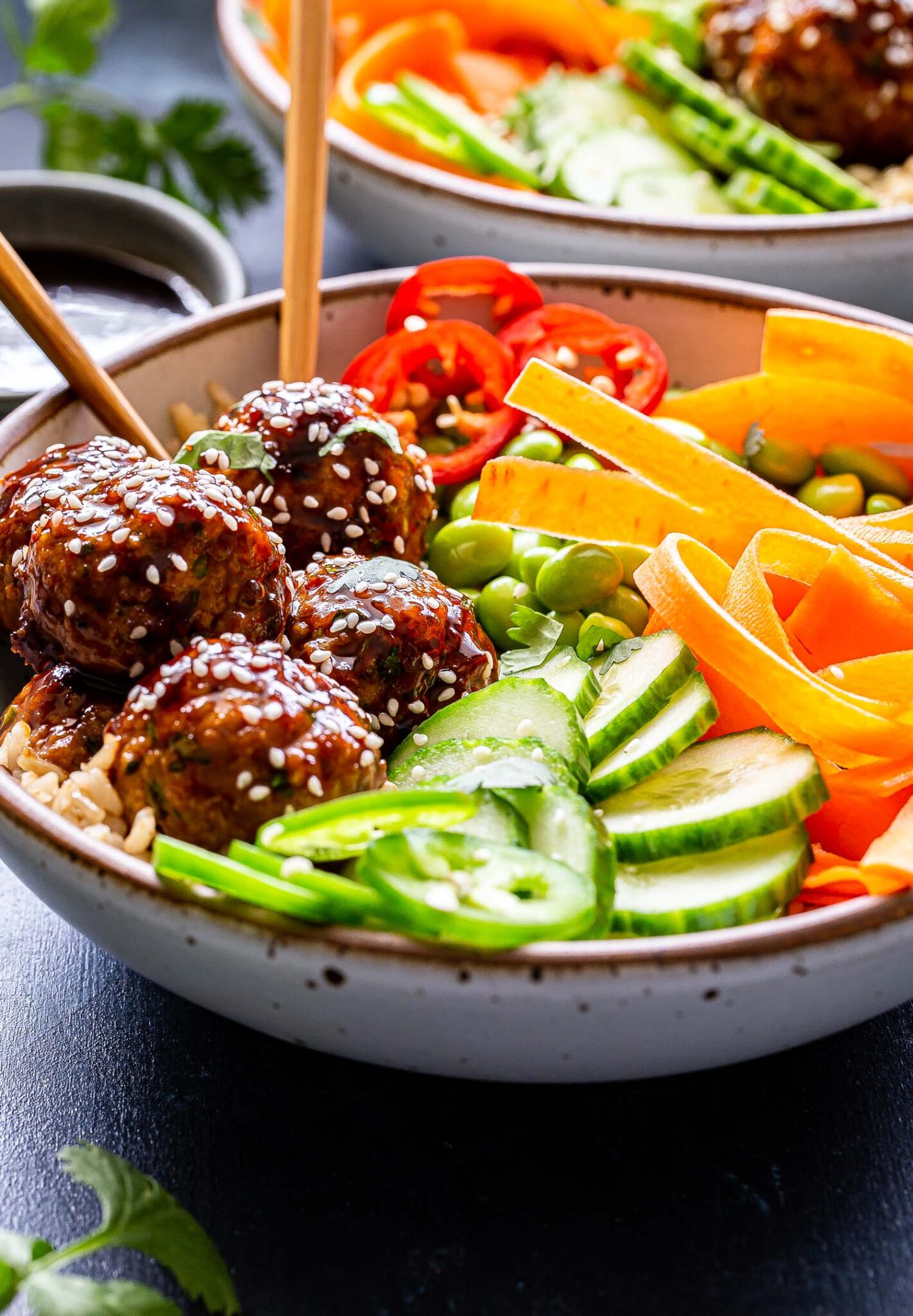 Asian Turkey Meatball Bowls Recipe Runner