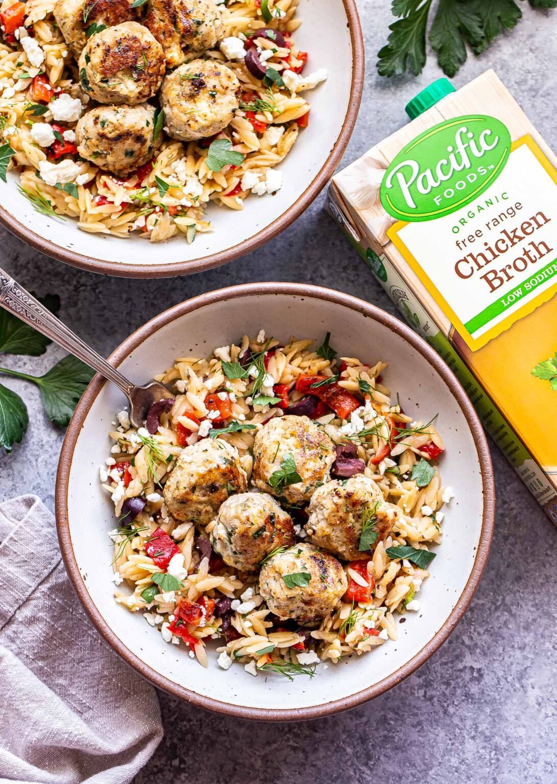 Greek Meatballs and Orzo Skillet Recipe Runner