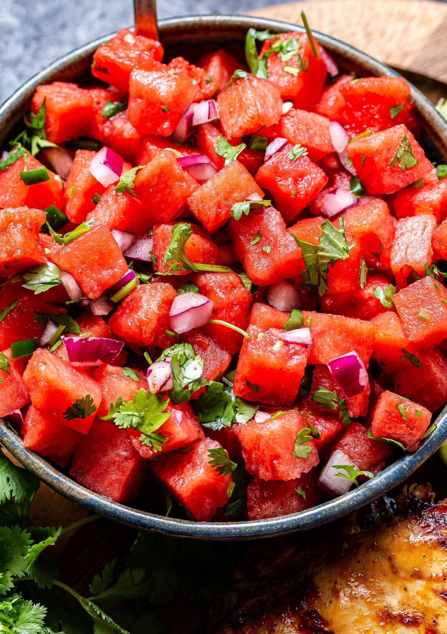 Grilled Honey Lime Chicken with Watermelon Salsa Recipe Runner