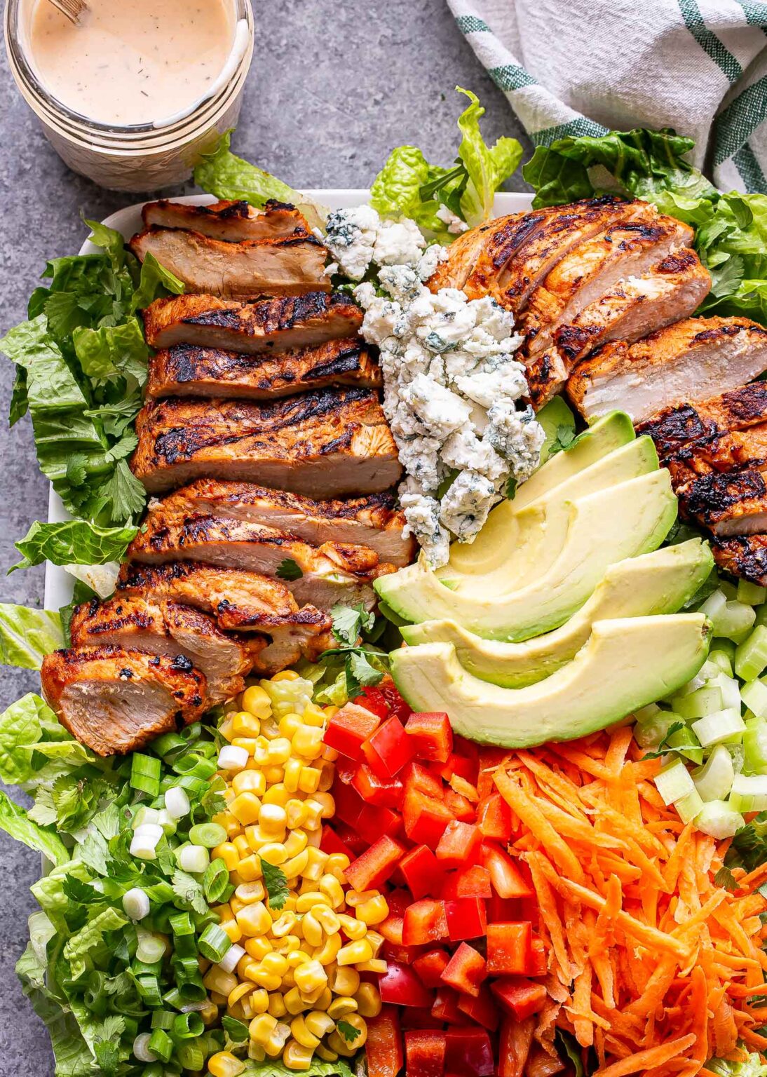 Buffalo Chicken Salad with Spicy Ranch Dressing Recipe Runner