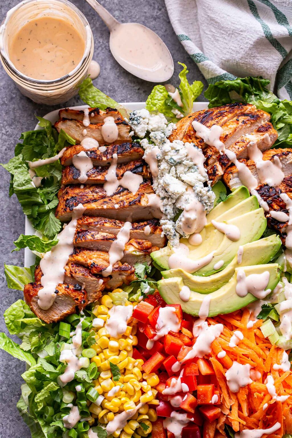Buffalo Chicken Salad with Spicy Ranch Dressing Recipe Runner