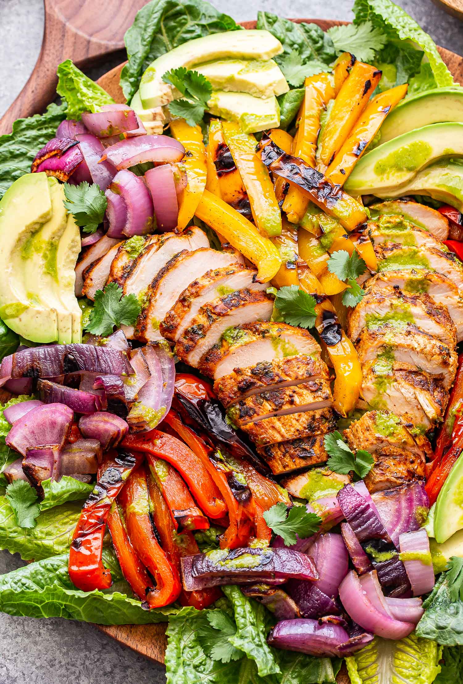 Grilled Chicken Fajita Salad Recipe Runner