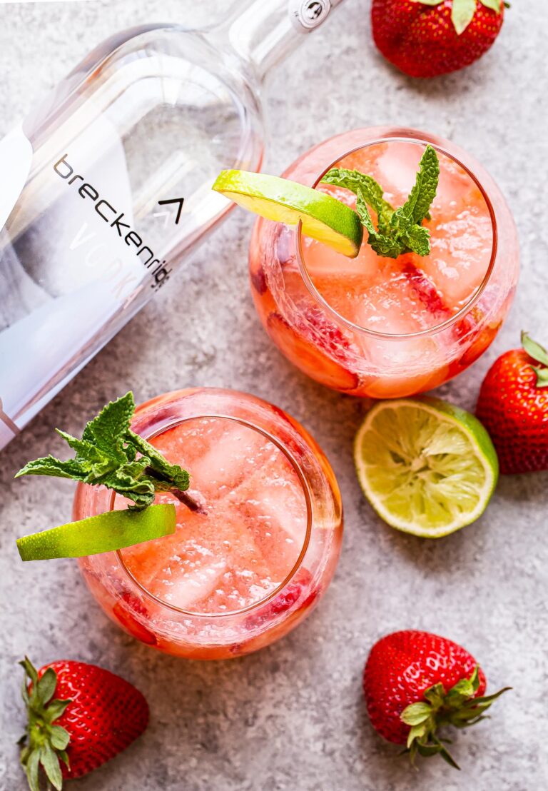 Strawberry Lime Vodka Smash Recipe Runner