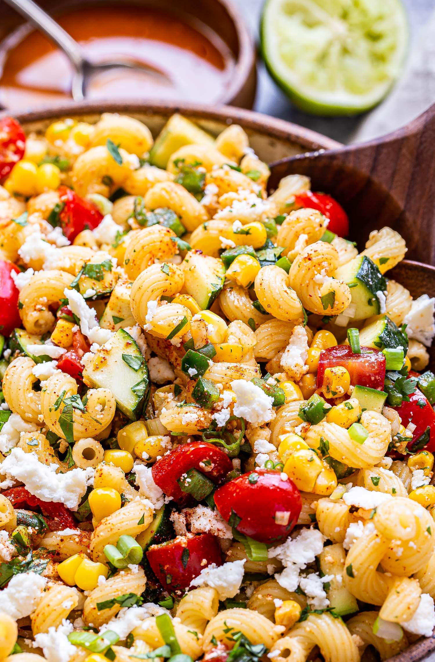 Tomato Corn Pasta Salad Recipe Runner