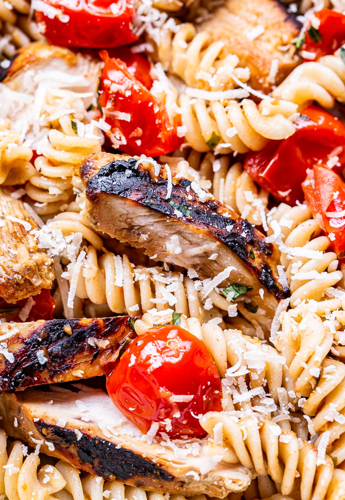 Tomato Basil Pasta with Balsamic Grilled Chicken Recipe Runner