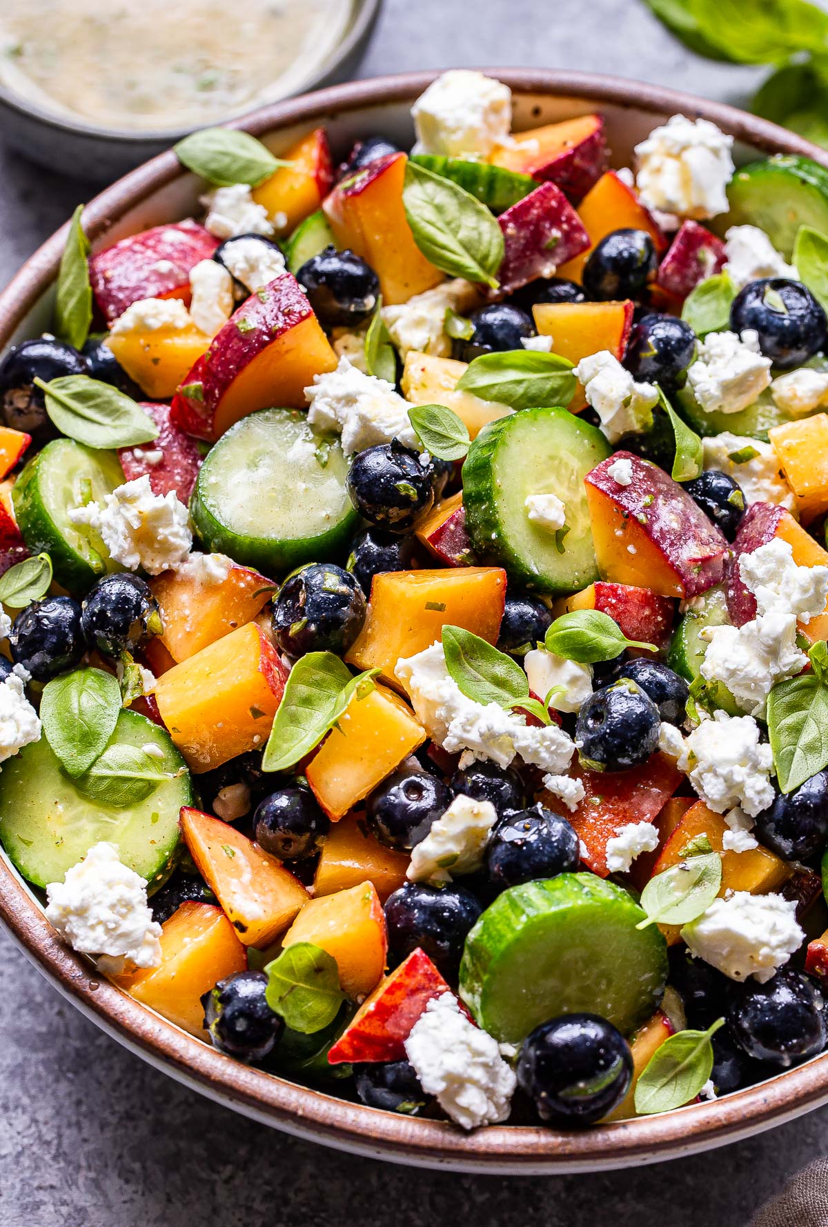 Blueberry Peach Feta Salad Recipe Runner