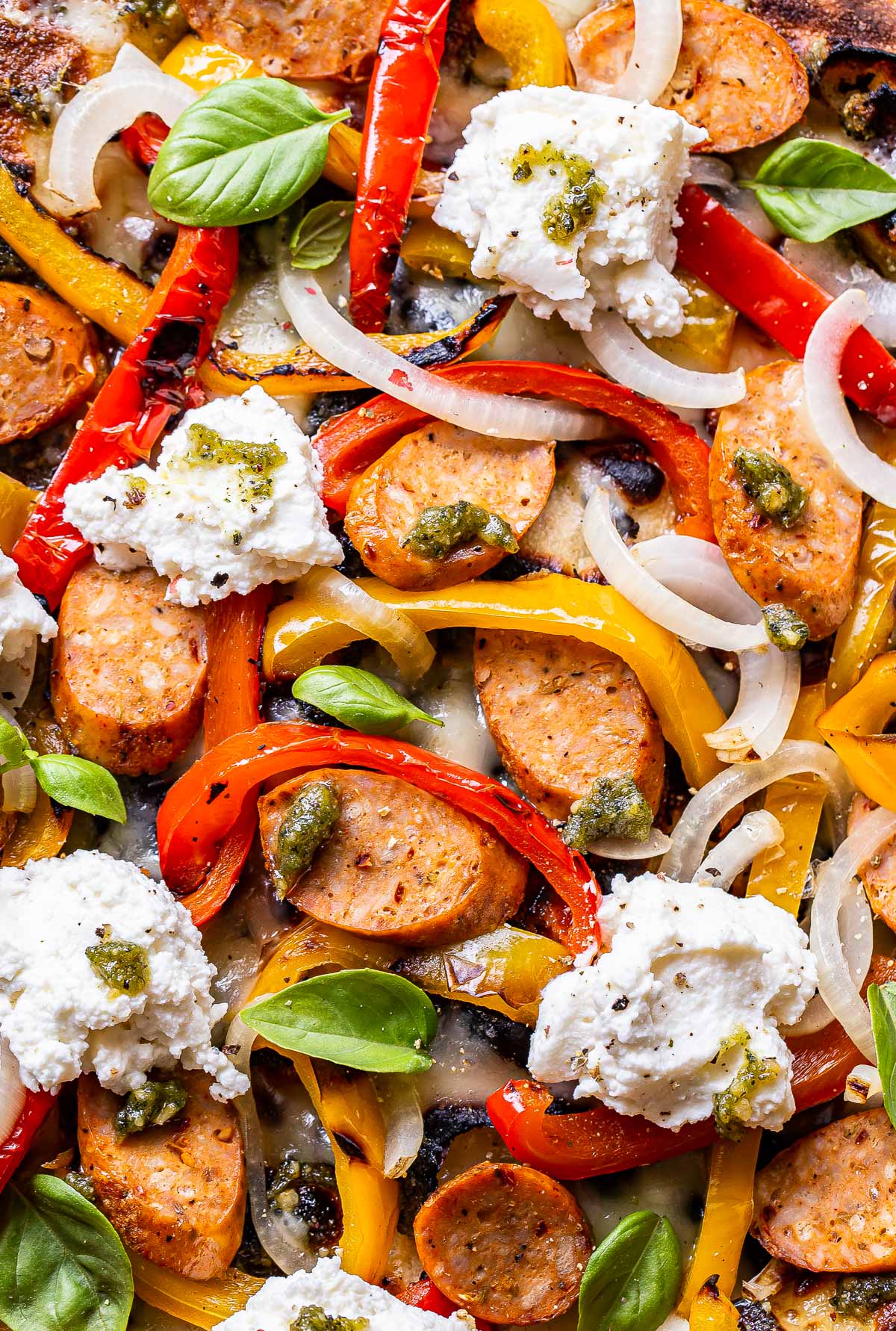 Grilled Sausage and Peppers Pizza Recipe Runner