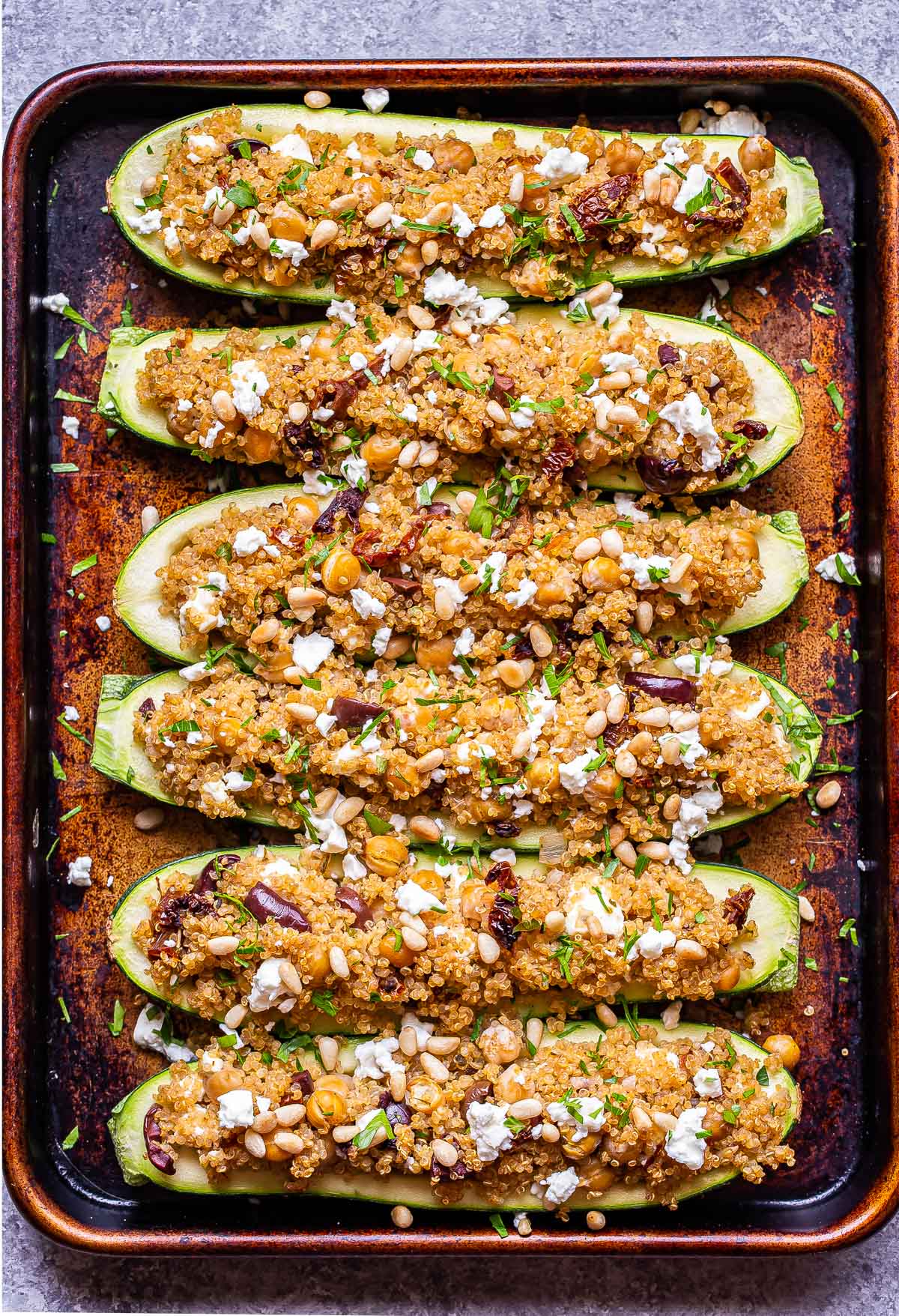 Mediterranean Zucchini Boats Recipe Runner