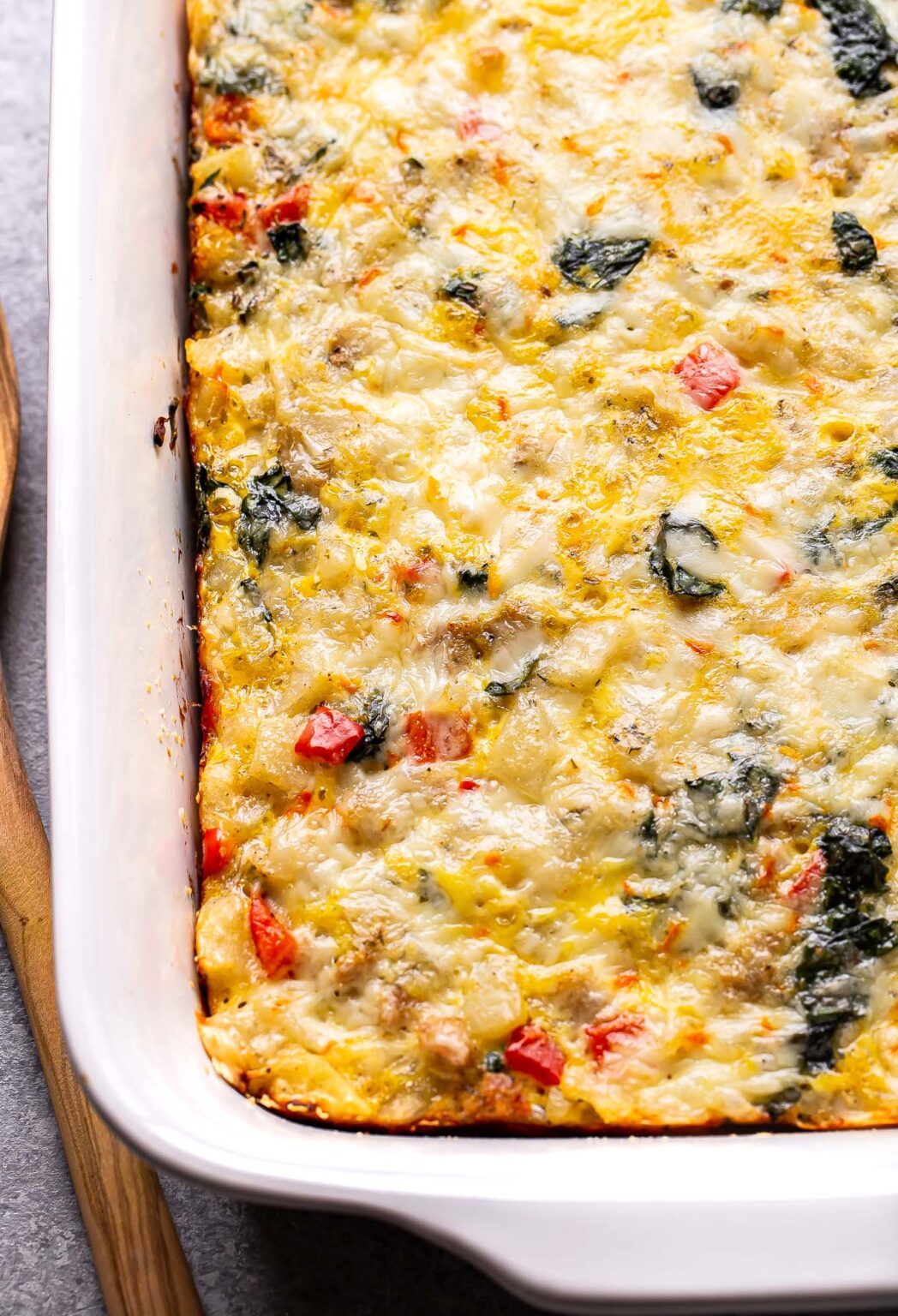 Sausage, Potato, and Kale Breakfast Casserole Recipe Runner