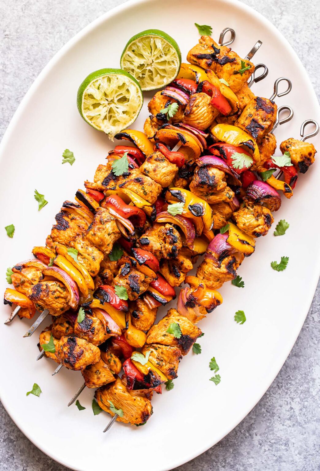 Grilled Chicken Fajita Skewers Recipe Runner