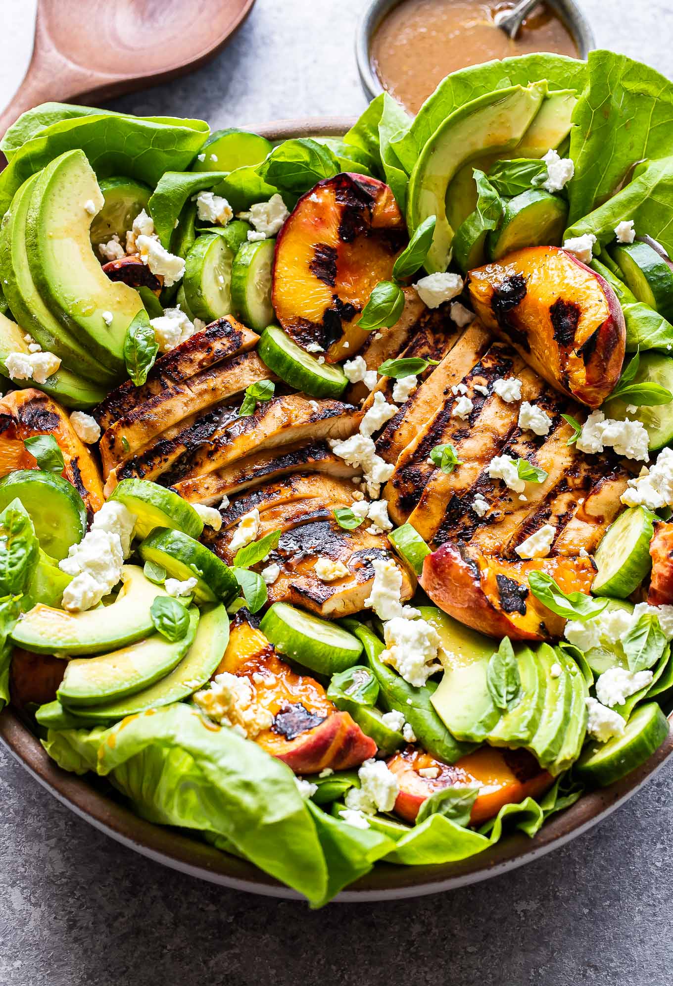 Grilled Chicken and Peach Salad-image