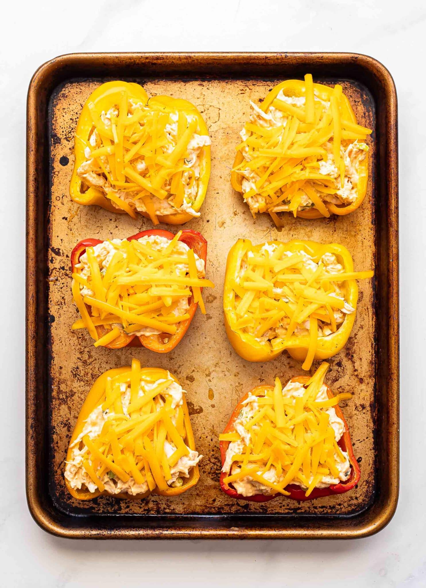 Buffalo Chicken Stuffed Peppers Recipe Runner