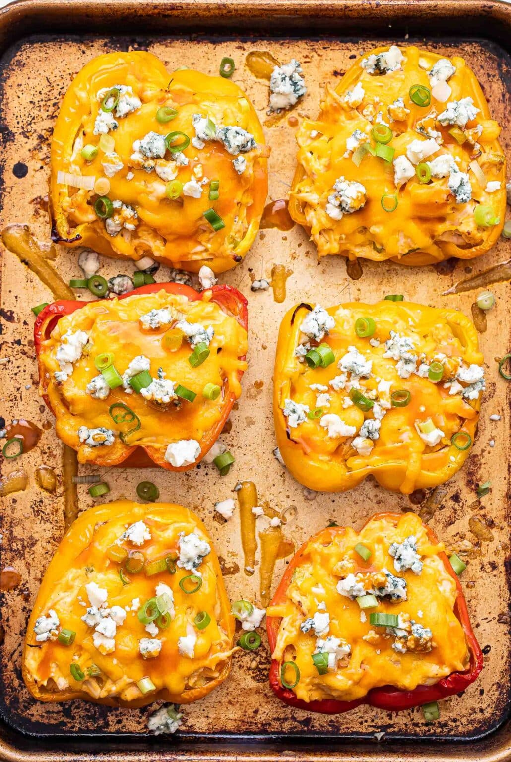 Buffalo Chicken Stuffed Peppers Recipe Runner