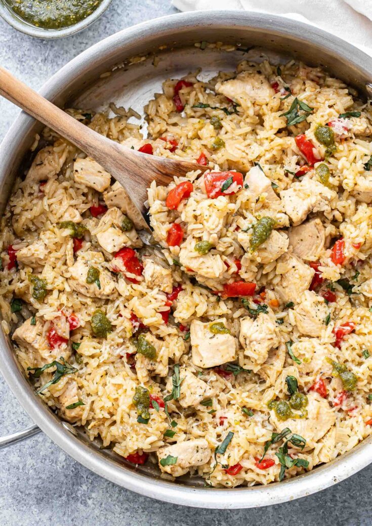 Pesto Chicken and Rice Recipe Runner
