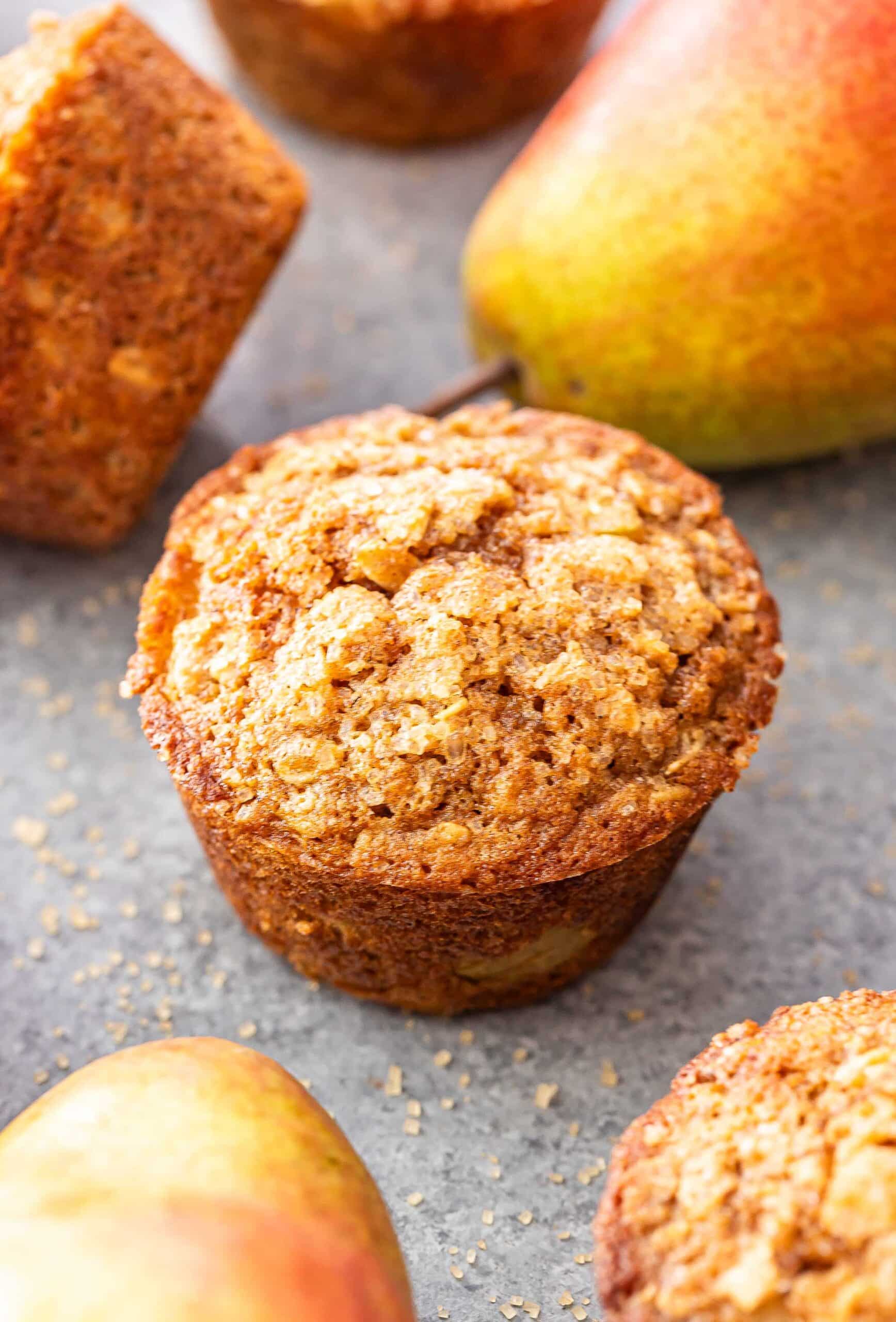 Pear Ginger Muffins-image