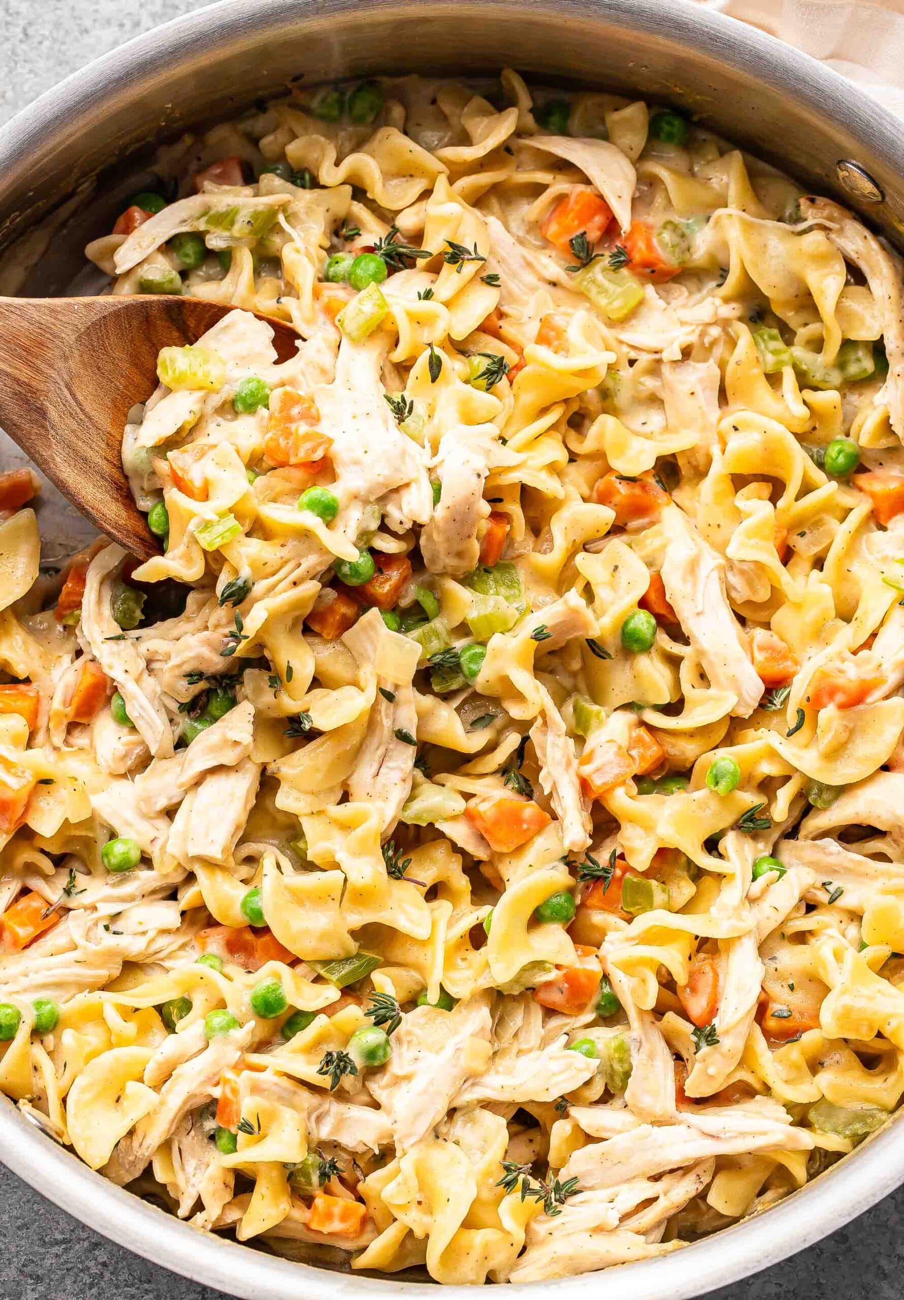 Creamy Chicken Noodle Skillet - Recipe Runner