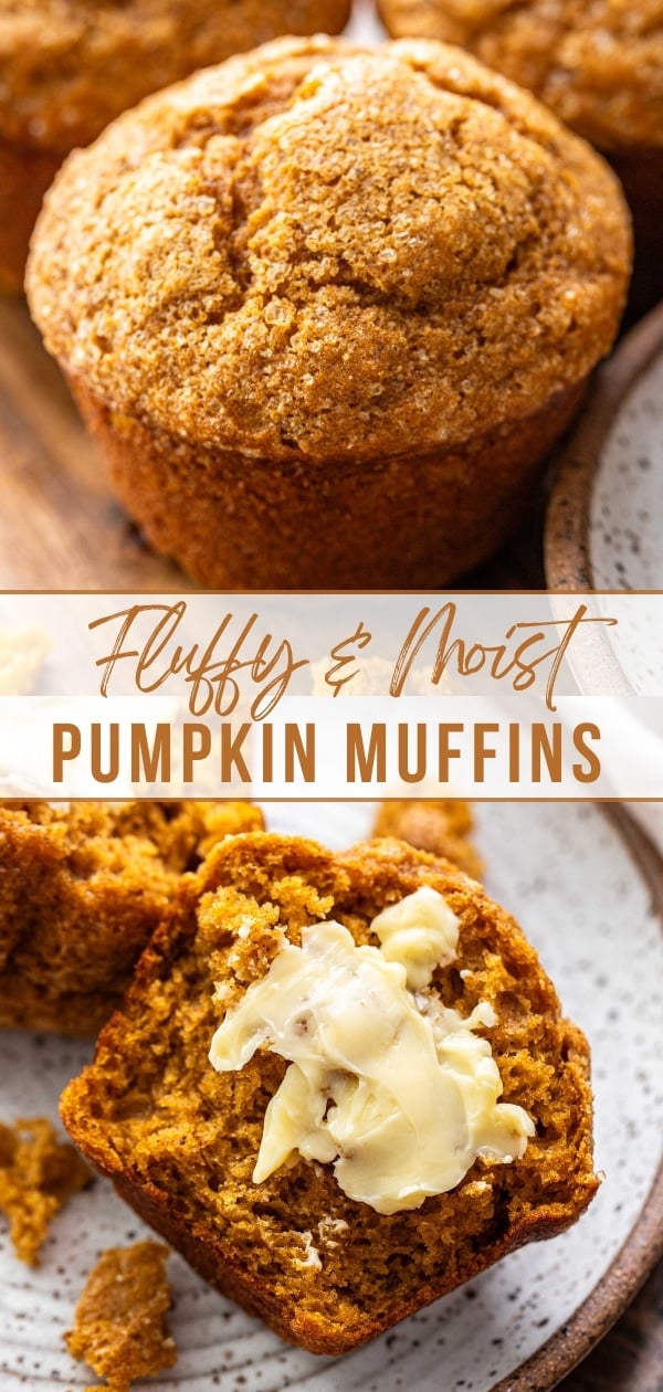 Pumpkin muffins Pinterest collage