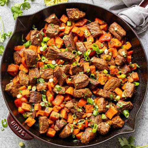 Steak and Sweet Potato Skillet