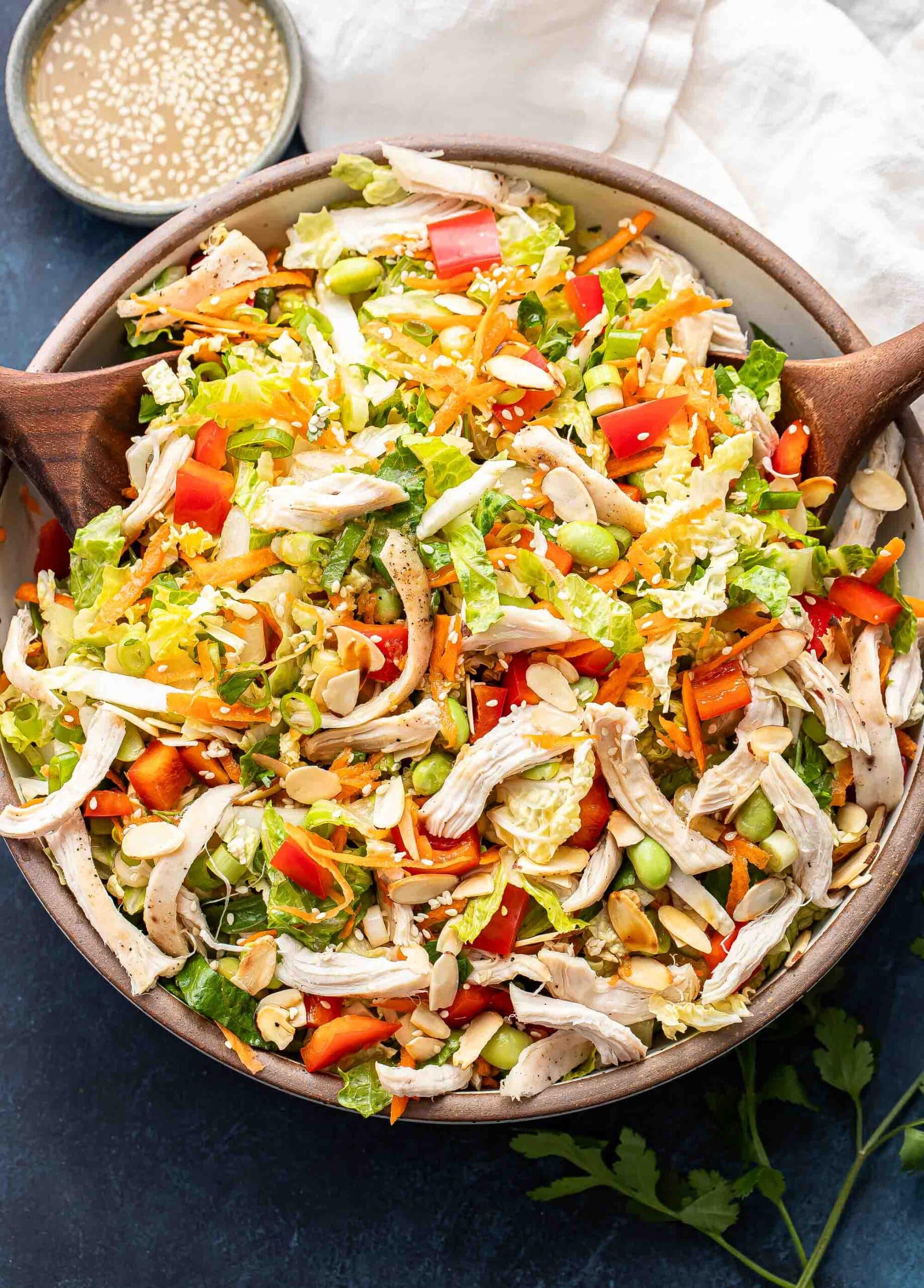 Chinese Chicken Salad (with Sesame Vinaigrette) - Recipe Runner