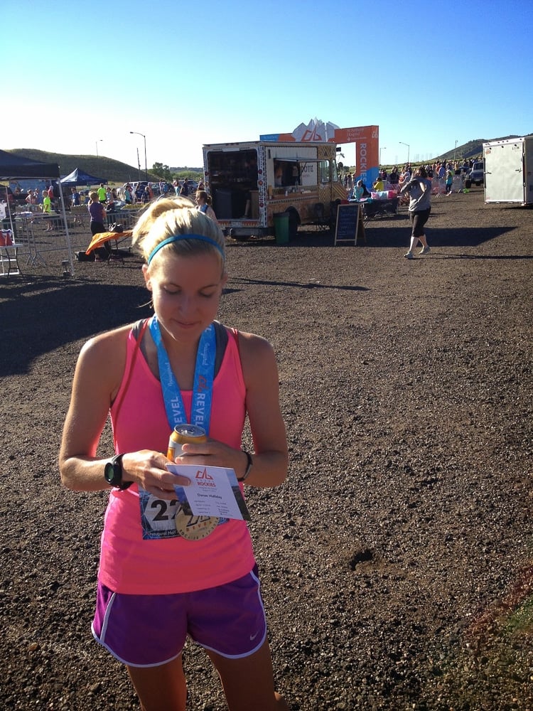 Danae after a half marathon.